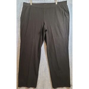 Eileen Fisher Wide Leg Pull On Pants Womens Size XL Stretch Made In USA